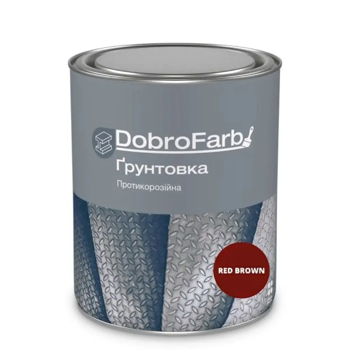 Grund anticoroziune rosu-cafeniu DobroFarb 0.8 kg